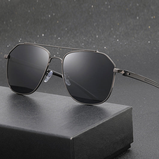 Gafas de Sol Aviador con Doble Puente Marco Grande