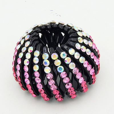 Pasador de Nido de Pájaro con Rhinestones Coloreados para Coleta - Image 29