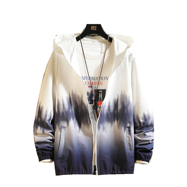 Abrigo Hoodie Degradado para Parejas con Protección Solar
