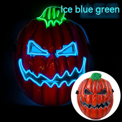 Calabaza Luminosa LED para Fiestas de Halloween - Cabeza de Terror Brillante - Image 12