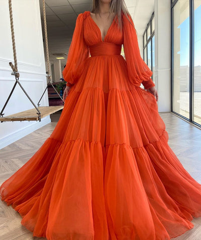 Vestido de Gasa Elegante con Escote Profundo para Fiestas - Image 10
