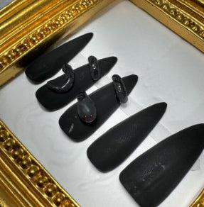 Uñas Postizas Diseño Elegante Estilo Nacional 3D Mate y Brillante - Image 3