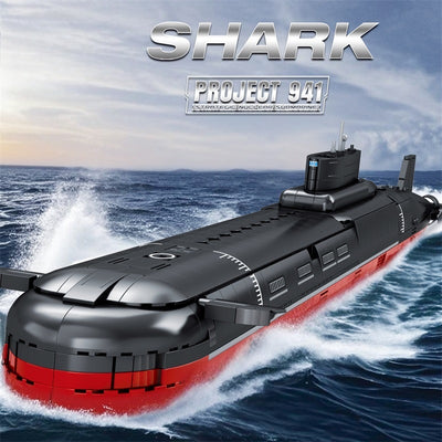 Submarino Typhoon Militar - Bloques de Construcción Educativos