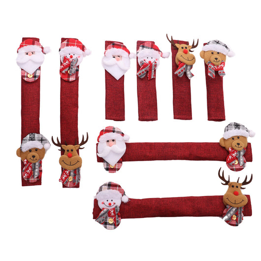 Set de 8 Muñecos Navideños para Manijas de Refrigerador - Image 5