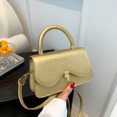 Bolso Bandolera con Patrón de Piel de Serpiente - Image 17