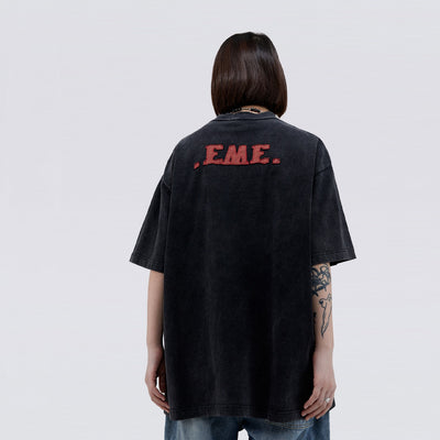 Camiseta Unisex con Parches de Letras Divertidas - Image 4