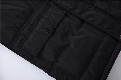 Abrigo Elegante de Algodón Afelpado para Hombre - Image 15