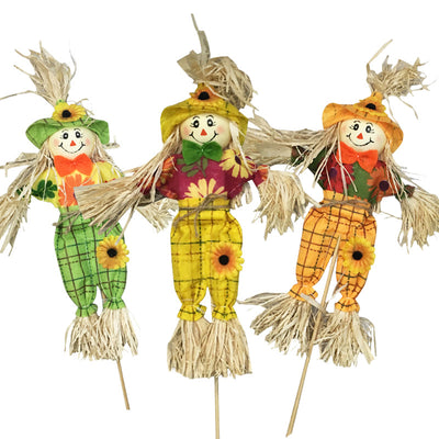 Adorno de Calabaza Decorativo Espantapájaros Aterrador - Image 3