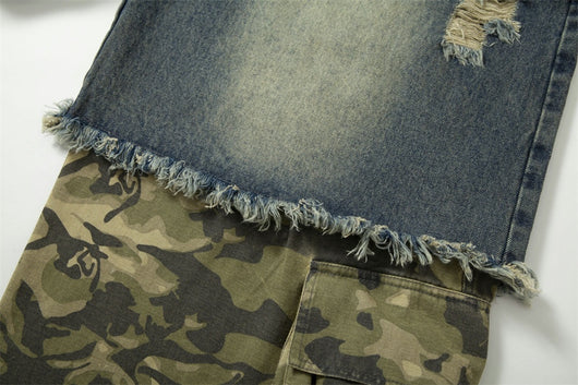 Pantalones Vaqueros Rotos para Hombre - Estilo Industrial - Image 23