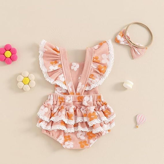 Enterizo para Bebé con Rayas y Flores - Colección Primavera - Image 15