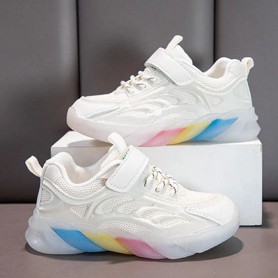 Zapatillas Deportivas Infantiles Mesh Blancas - Image 17