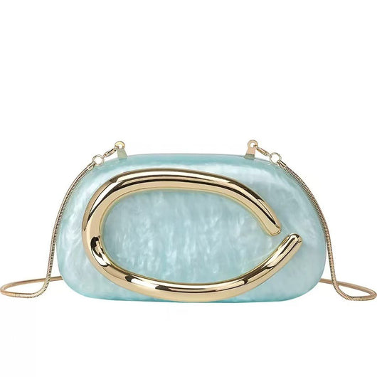Bolso Clutch de Acrílico para Cena con Correa Cruzada - Image 9