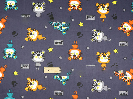 Tela Twill de Algodón Ecológico Little Tiger con Estampado Natural - Image 12