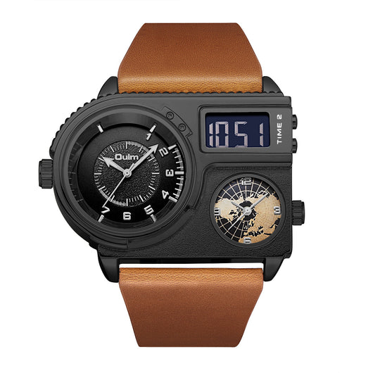 Reloj Deportivo Casual para Hombre con Esfera Grande y Correa de Cuero - Image 4