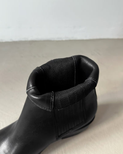 Botas Tobilleras Estilo Francés en Cuero Genuino con Punta Cuadrada y Tacón Robusto - Image 19
