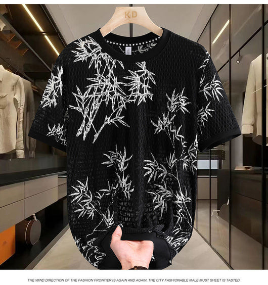 Playera Corta de Malla Ice Silk para Hombre - Fresca y Transpirable - Image 11
