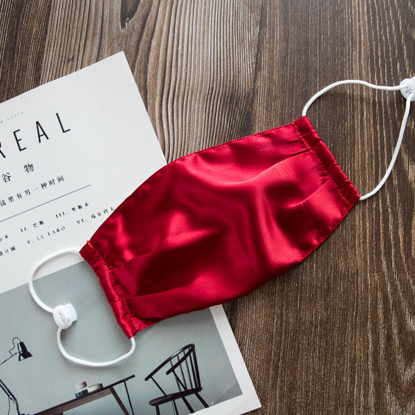 Double-Layer Silk Face Mask with UV Protection and Sun Filter