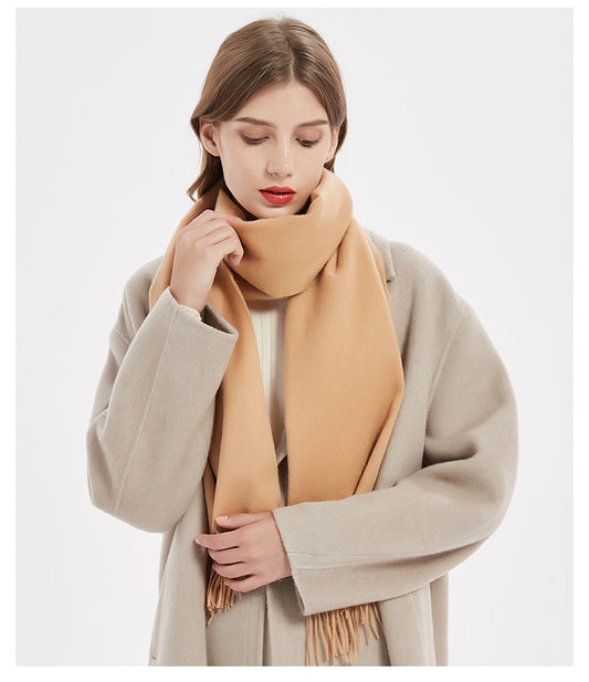 Bufanda de Cachemira Pura para Mujer - Colores Lisos y Cálida
