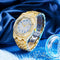 Reloj Hombre Resistente al Agua con Calendario y Cristales Brillantes