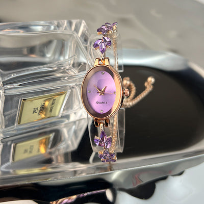 Reloj Pulsera Ovalado de Lujo Retro - Cuarzo de Alta Gama para Mujer - Image 8