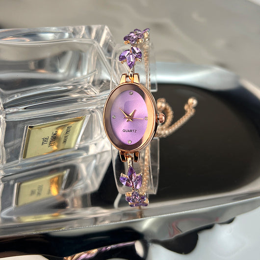 Reloj Pulsera Ovalado de Lujo Retro - Cuarzo de Alta Gama para Mujer - Image 8