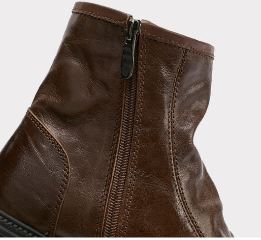 Botas Worker de Cuero Genuino con Plataforma para Hombre - Otoño e Invierno - Image 15