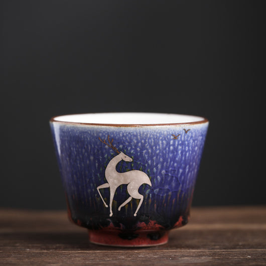 Juego de Tazas de Té de Cerámica Artesanal Estilo Japonés - Image 7
