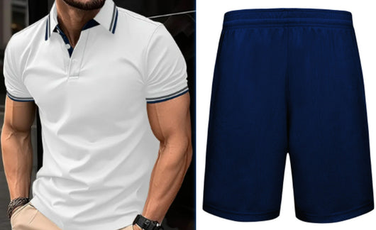 Playera Slim Fit con Cuello Solapa, Rayas Ribeteadas y Costuras Contrastantes - Image 9