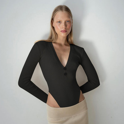 Playera Larga Sin Dedos Cuello V - Diseño Hot Girl Algodón Premium - Image 8