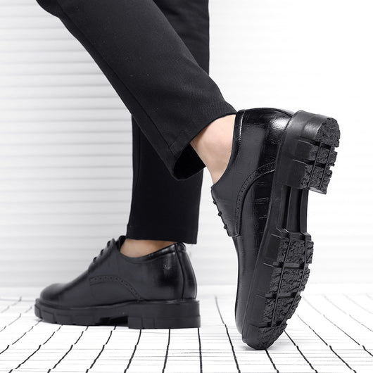 Zapatos de Cuero para Hombre con Plataforma Elevadora 10cm - Estilo Ejecutivo - Image 4