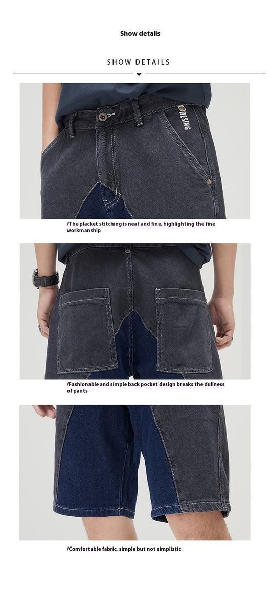 Shorts de Mezclilla con Parches para Hombre - Image 9