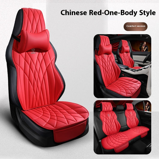 Funda de Asientos de Cuero Premium para Auto - Juego Completo 5 Plazas - Image 13