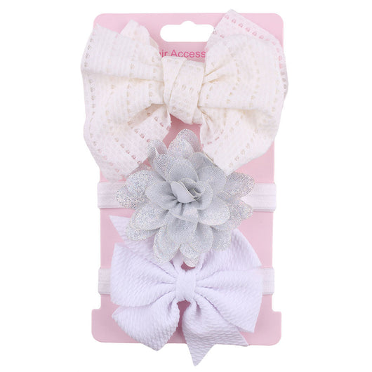 Diadema Floral para Bebé con Moño Decorativo - Image 3