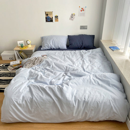 Juego de Cama 4 Piezas Algodón 100% Puro Diseño Minimalista Japonés - Image 17