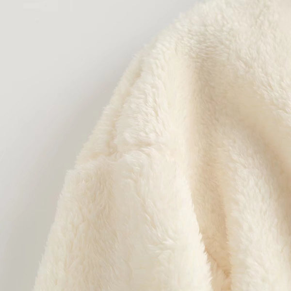 Chaqueta de Forro Polar Suave para Mujer con Cierre
