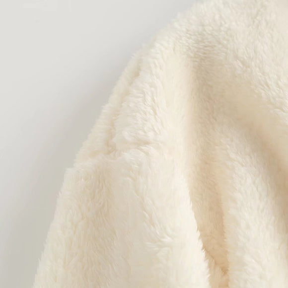Chaqueta de Forro Polar Suave para Mujer con Cierre