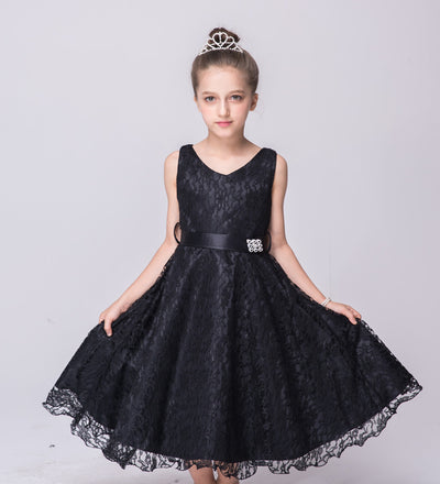 Vestido de Encaje Elegante para Niñas - Estilo Europeo y Americano - Image 24