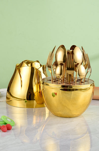 Juego de Cubiertos Acero Inoxidable 24 Piezas - Servicio de Cena Elegante - Image 21