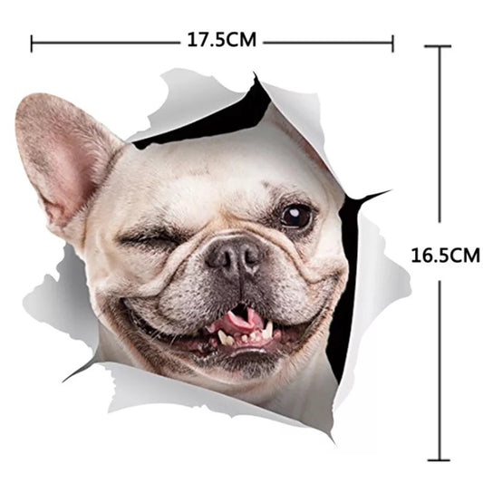 Pegatina 3D Perro Cartoon Divertido para Auto - Diseño Creativo y Personalidad - Image 2