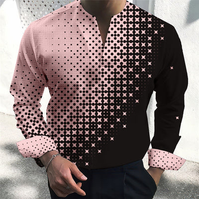 Camisa Casual Slim Fit Talla Grande para Hombre con Diseño 3D - Image 10