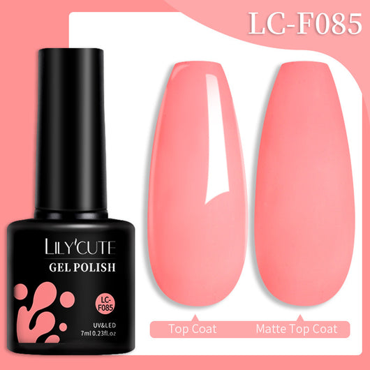 Set de Pegamento para Uñas con Brillo de Color Sólido - Image 21
