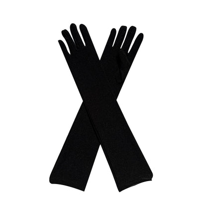 Guantes Elásticos de Seda Láctea para Mujer - Image 8