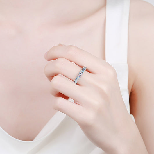 Anillo de Plata Esterlina con Piedra Mosaico Incrustada para Mujer