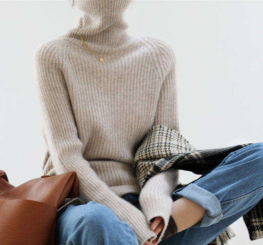Suéter de Lana Holgado para Mujer Talla Grande - Otoño - Image 3
