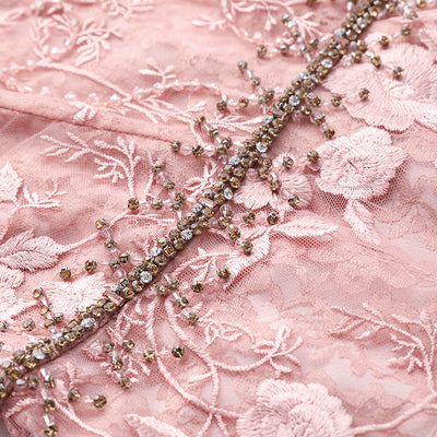 Vestido Largo Elegante con Diamantes para Ocasiones Formales - Image 6