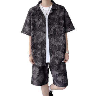 Conjunto Deportivo Retro Tie-Dye Clásico Americano para Hombre - Image 5