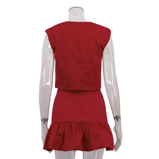 Conjunto Dos Piezas: Top Sin Mangas y Falda Cola de Pez - Image 14