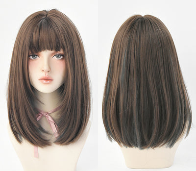 Peluca Larga Cabello Liso Degradado de Color - Volumen Micro Largo Medio - Image 3