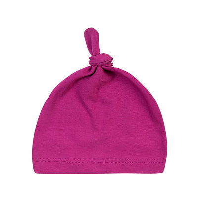 Gorro Anudado para Recién Nacido - Color Sólido Talla Única - Image 5