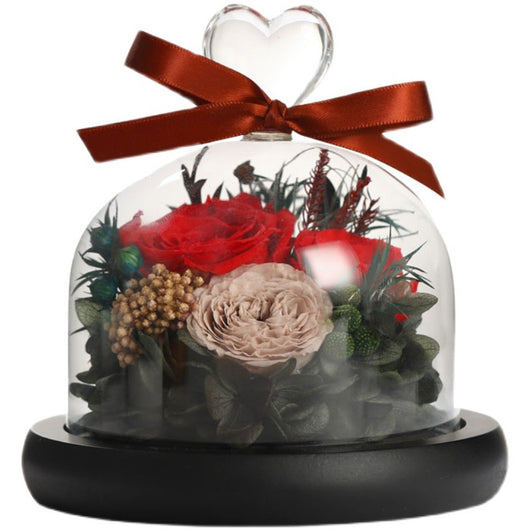 Caja de Regalo Rosa Eterna con Tapa de Cristal - Flor Inmortal para Día de Amor - Image 33